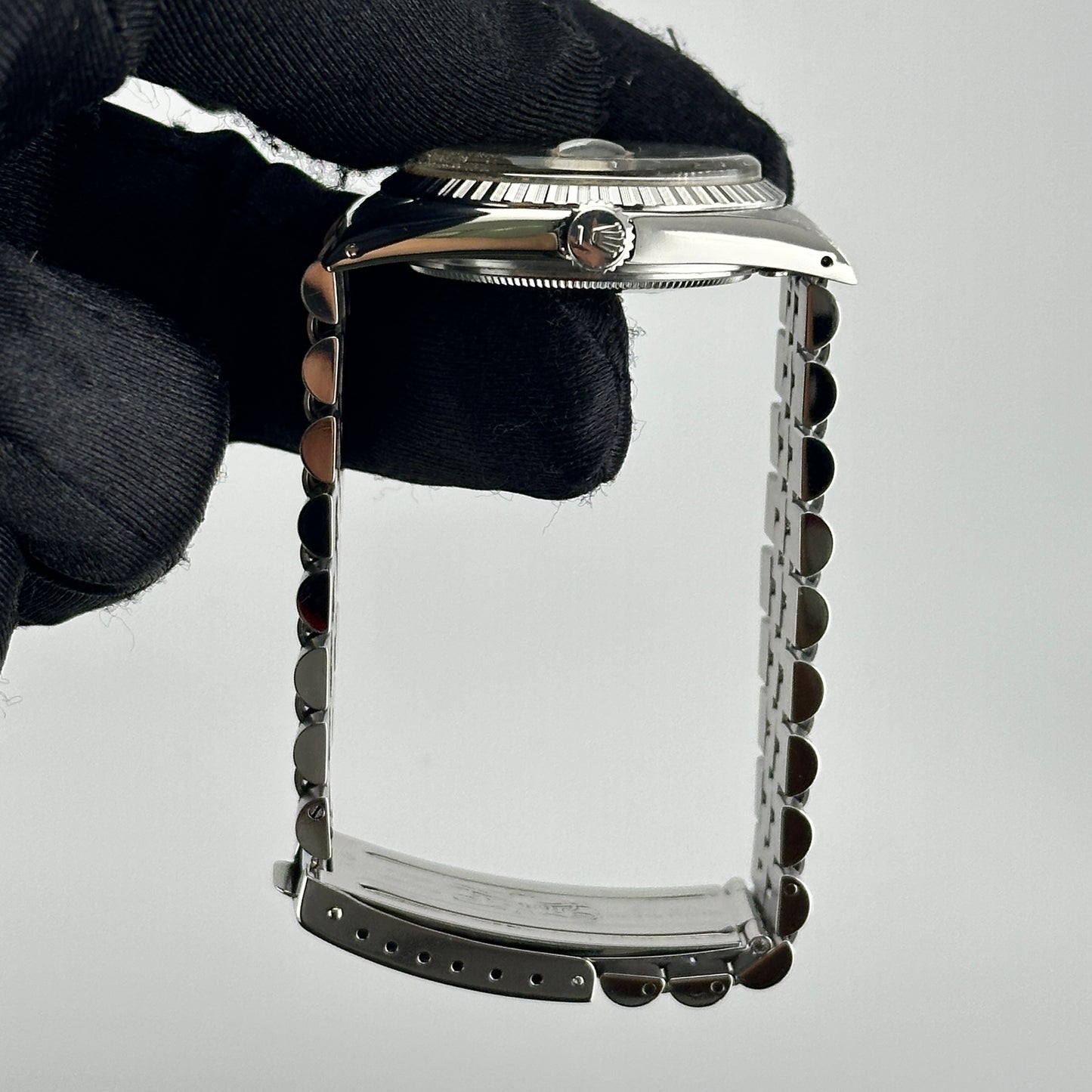 Rolex Datejust Silver Stick Dial on D Link Jubilee Bracelet Ref. 1603 1975 — view 5