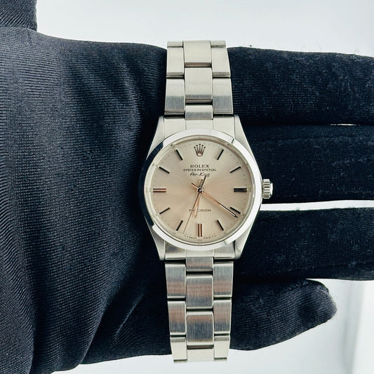 Rolex Air-King Silver Dial on Oyster Ref 5500 with Papers 1975