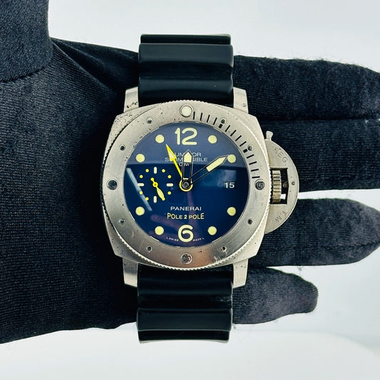 Panerai Luminor Submersible Blue Dial on Rubber Ref PAM00719 with Papers 2017