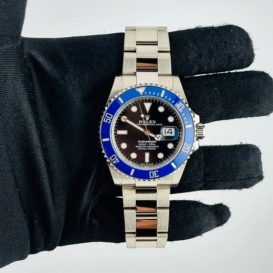 Rolex Submariner Cookie Monster Black Dial on Oyster Ref 126619LB with New Style Card White 2024