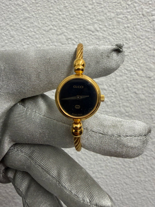 Gucci Black Dial on Bangle Style Ref 2700L