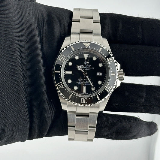 Rolex Sea-Dweller Deepsea Black Dial on Oyster Ref 116660 with New Style Card White 2016