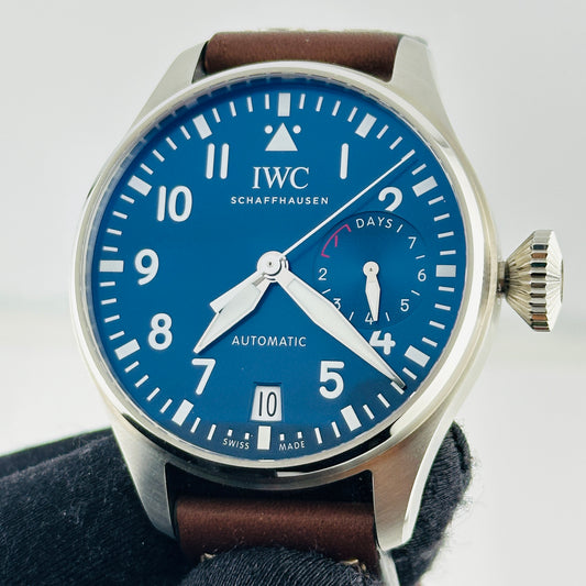 Iwc Big Pilot's Watch Edition Le Petit Prince Blue Dial on Leather Band Ref. IW501002 Complete 2025 — view 2