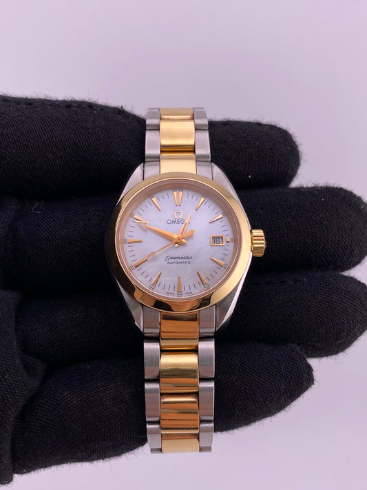 Omega Seamaster White Mop Dial on 2 Tone Ref. 2373.70 Complete 2007 — view 2