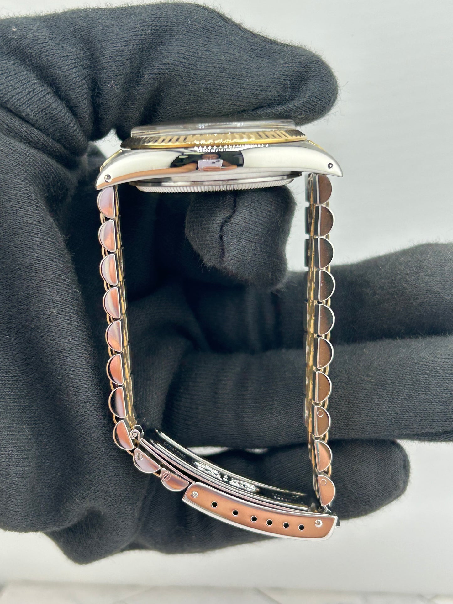 Rolex Datejust Champagne Stick Dial on D Link Jubilee Bracelet Ref. 16013 1988 — view 6