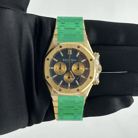 Audemars Piguet Royal Oak Selfwinding Chronograph Blue Dial on Bracelet Ref 26331BA.OO.1220BA.01 with Card 2020