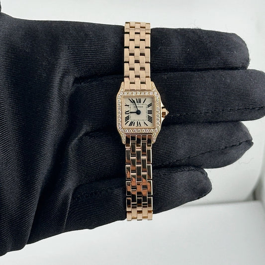 Cartier Santos Demoiselle Mini White Roman Dial Ref WF9011Z8/2855