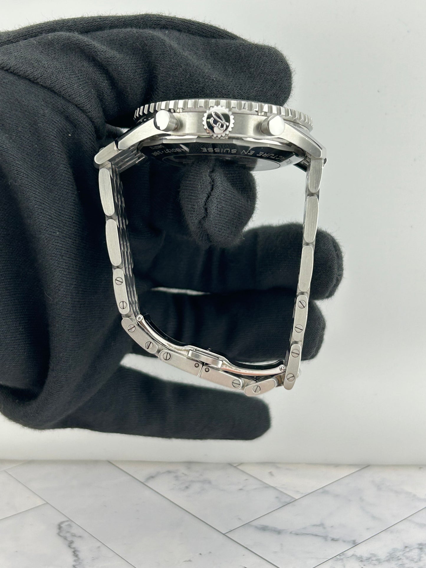 Breitling Navitimer B01 Chronograph Black Dial on Stainless Steel Bracelet Ref. AB0137211B1A1 Card 2024 — view 6