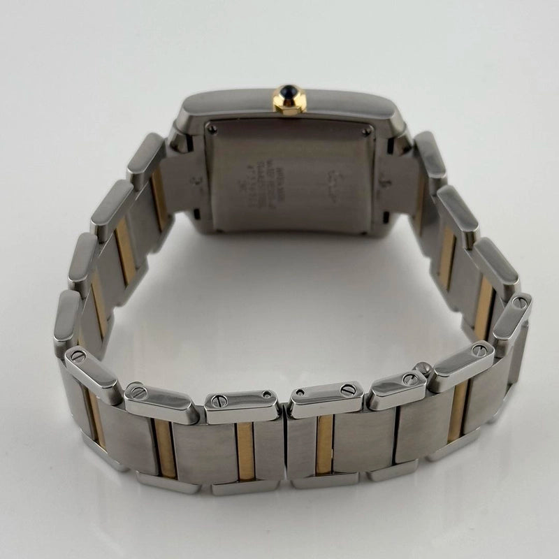 Cartier Tank Francaise L Silver Dial on 2 Tone Ref 2302 with Papers 2011