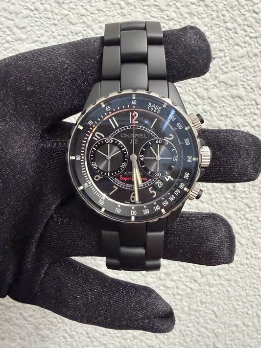 Chanel Superleggera Black Dial Ref H3409