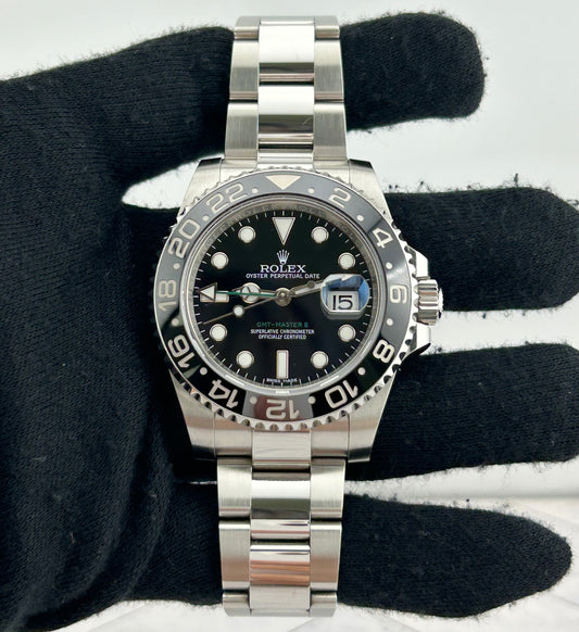 Rolex GMT-Master II Black Dial on Oyster Ref. 116710LN Card 2016 — view 2