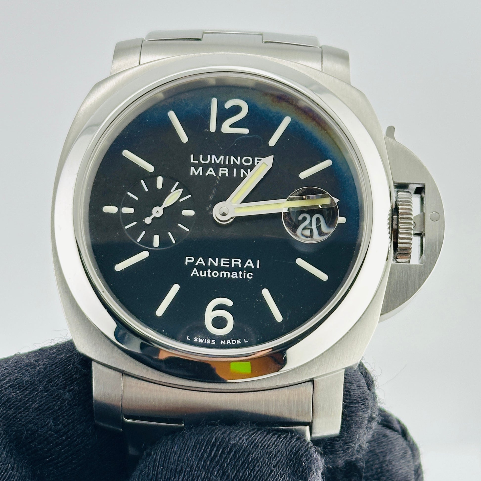 Panerai Luminor Marina Black Dial on Stainless Steel Bracelet Ref. PAM00299/OP6763 Card 2011 — view 2