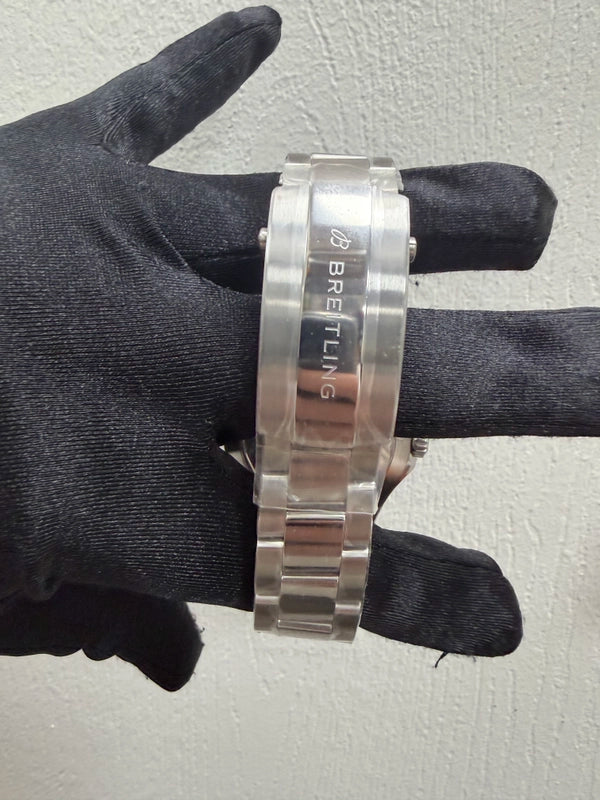 Breitling Superocean Automatic Blue Dial on Bracelet Ref A17376211C1A1 with Card 2025