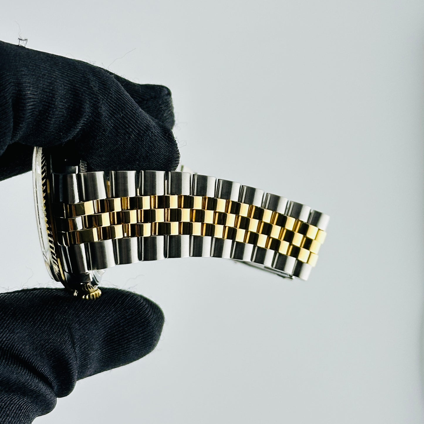 Rolex Datejust Champagne Stick Dial on D Link Jubilee Bracelet Ref. 16013 1987 — view 5