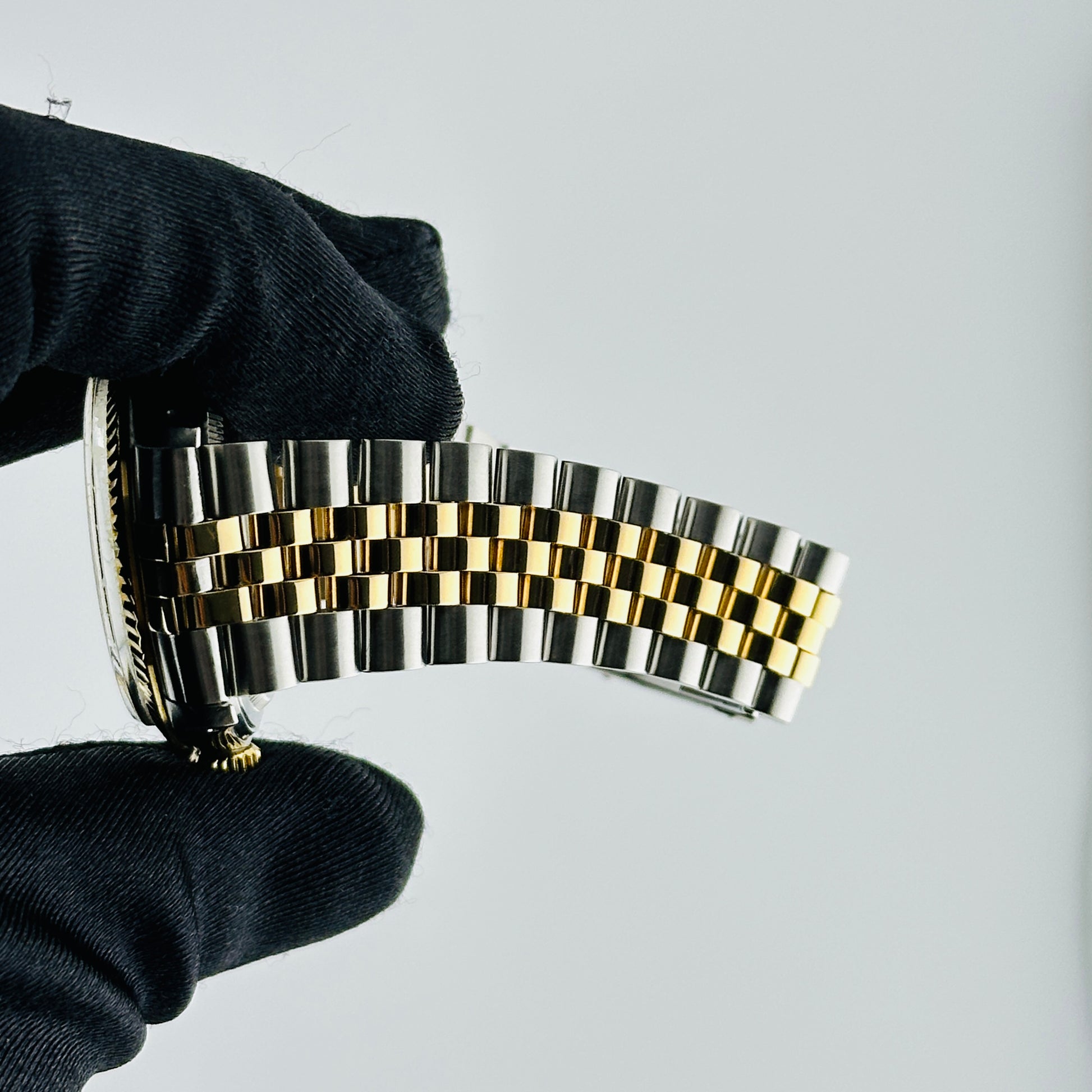 Rolex Datejust Champagne Stick Dial on D Link Jubilee Bracelet Ref. 16013 1987 — view 5