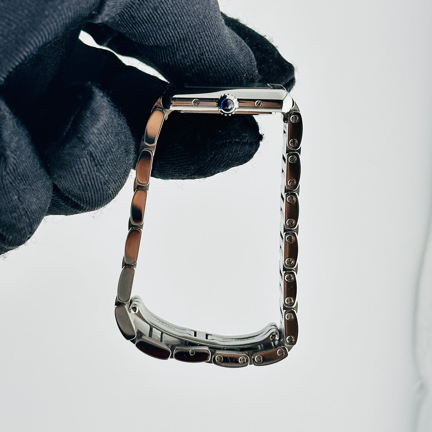 Cartier Tank Must Small Silver Roman Dial on Stainless Steel Bracelet Ref. 4322/WSTA0107 Card Open Date — view 6
