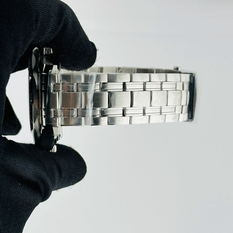 Omega Seamaster Diver 300M Co-Axial Master Chronometer Black Dial With Laser Engraved Waves Dial on Bracelet Ref 210.30.42.20.01.001 with Card