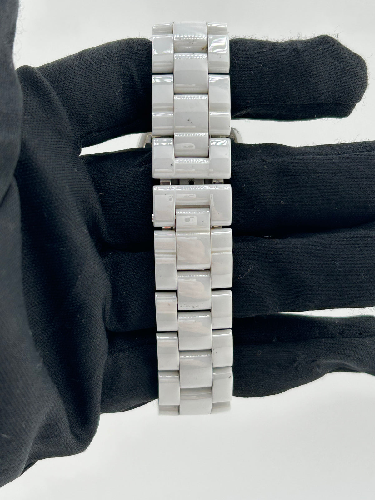 Chanel J12 Mirror White/Reflective Dial on Ceramic And Steel Bracelet Ref. H4862 Complete 2016 — view 3