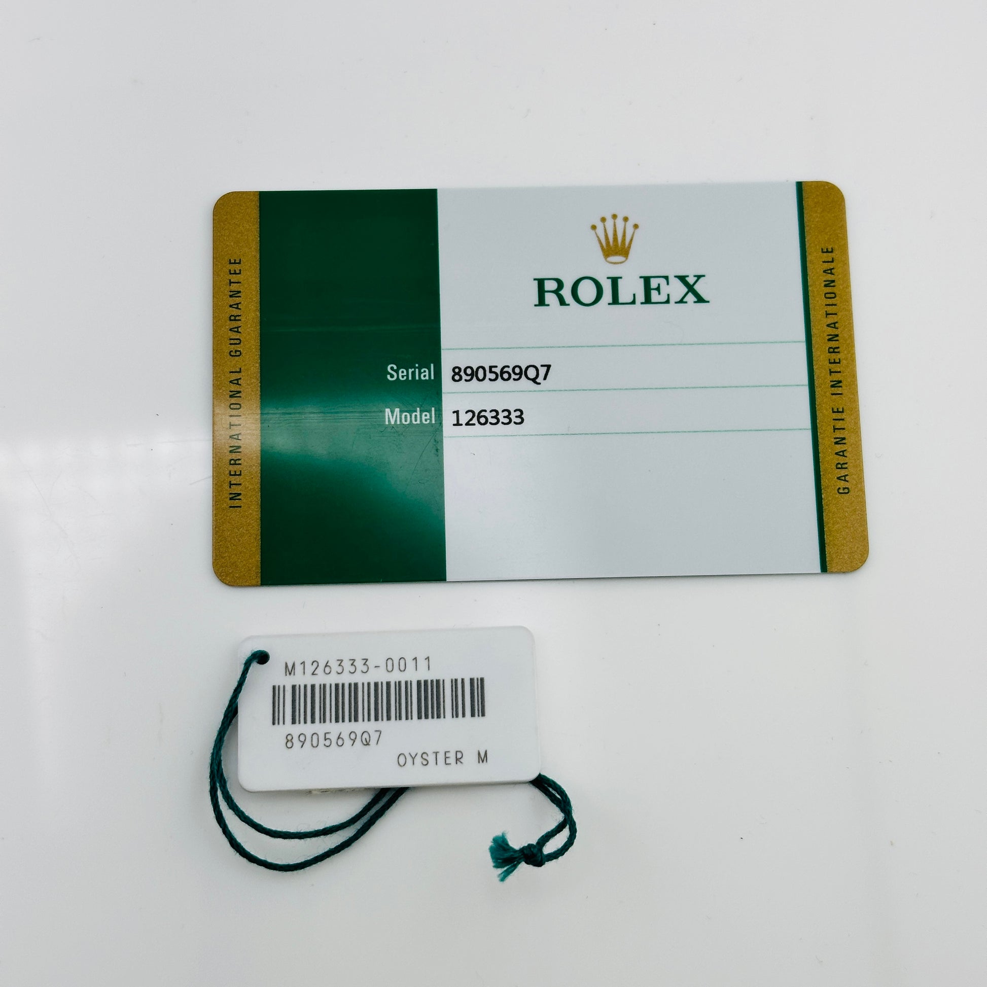 Rolex Datejust Champagne Diamond Factory Dial on Oyster Bracelet Ref. 126333 Card 2018 — view 7