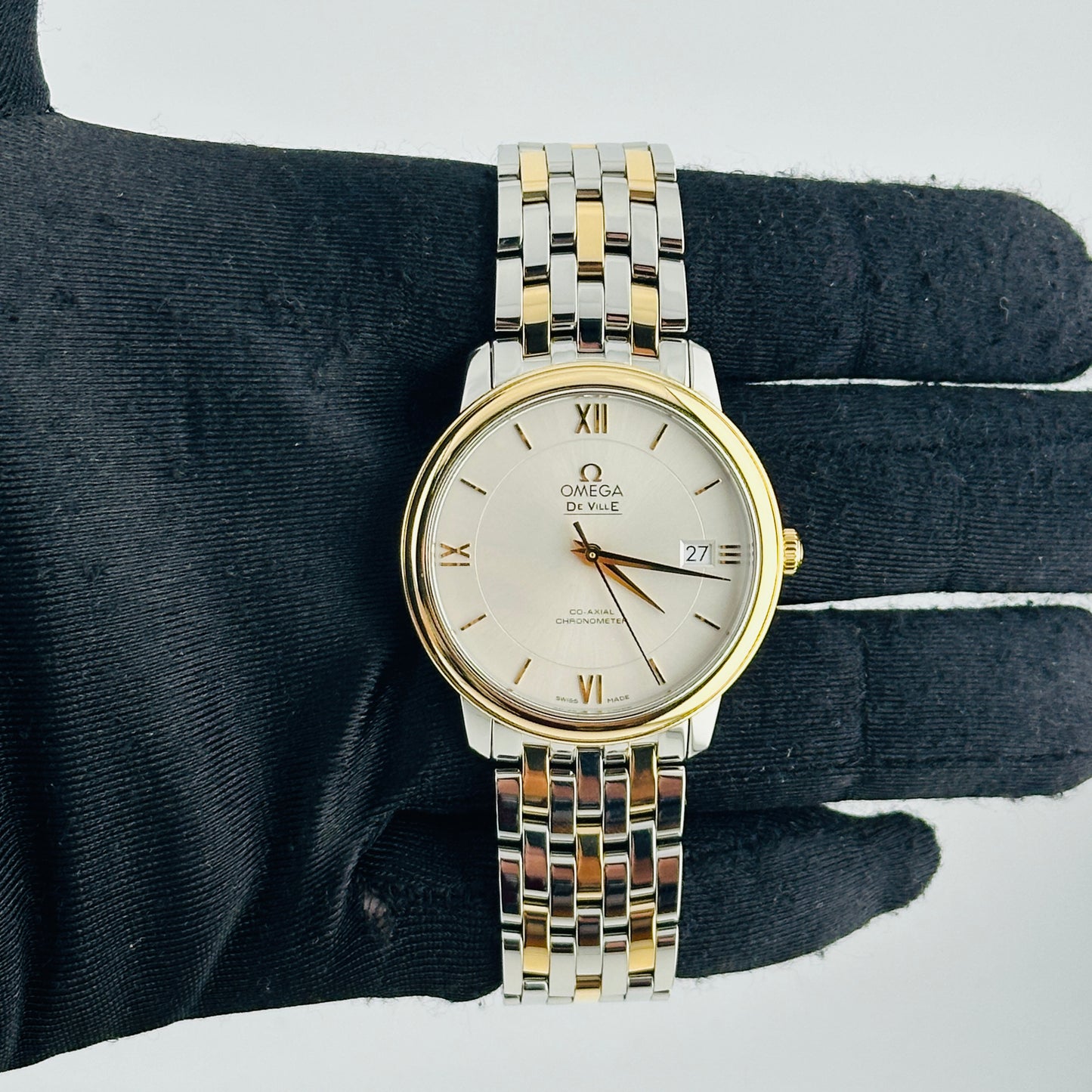 Omega De Ville Silver Dial Ref. 424.20.37.20.02.001 Card Open Date — view 2