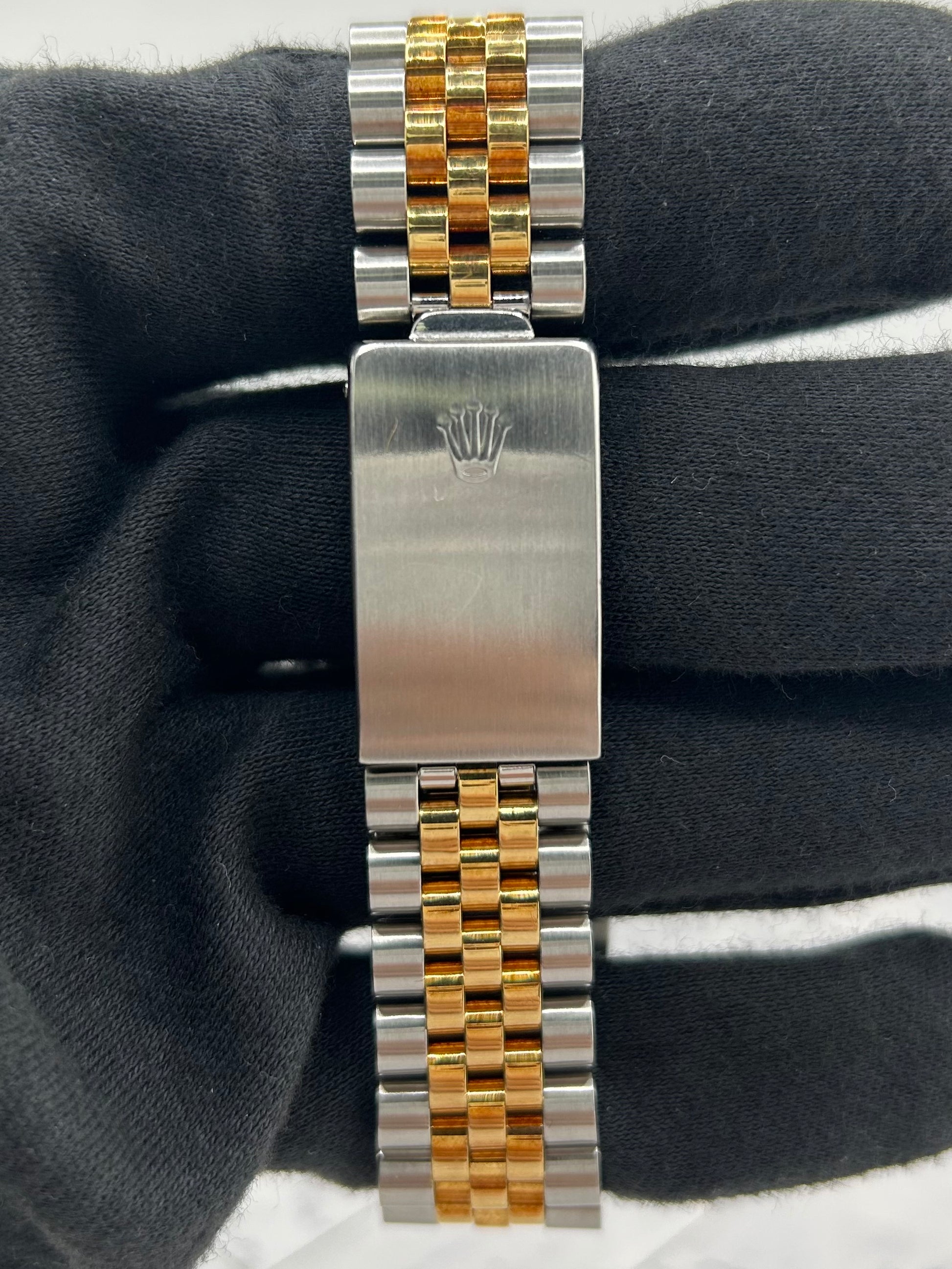 Rolex Datejust Champagne Stick Dial on D Link Jubilee Bracelet Ref. 16013 1988 — view 4