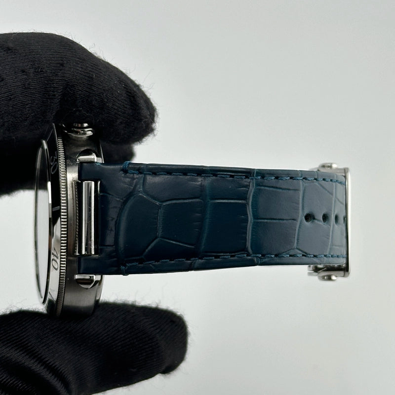 Cartier Pasha Blue Dial on Leather Ref 4363 with Card 2025