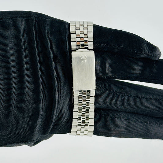Rolex Datejust Silver Linen Dial on Jubilee Folded Ref. 1600 1969 — view 2