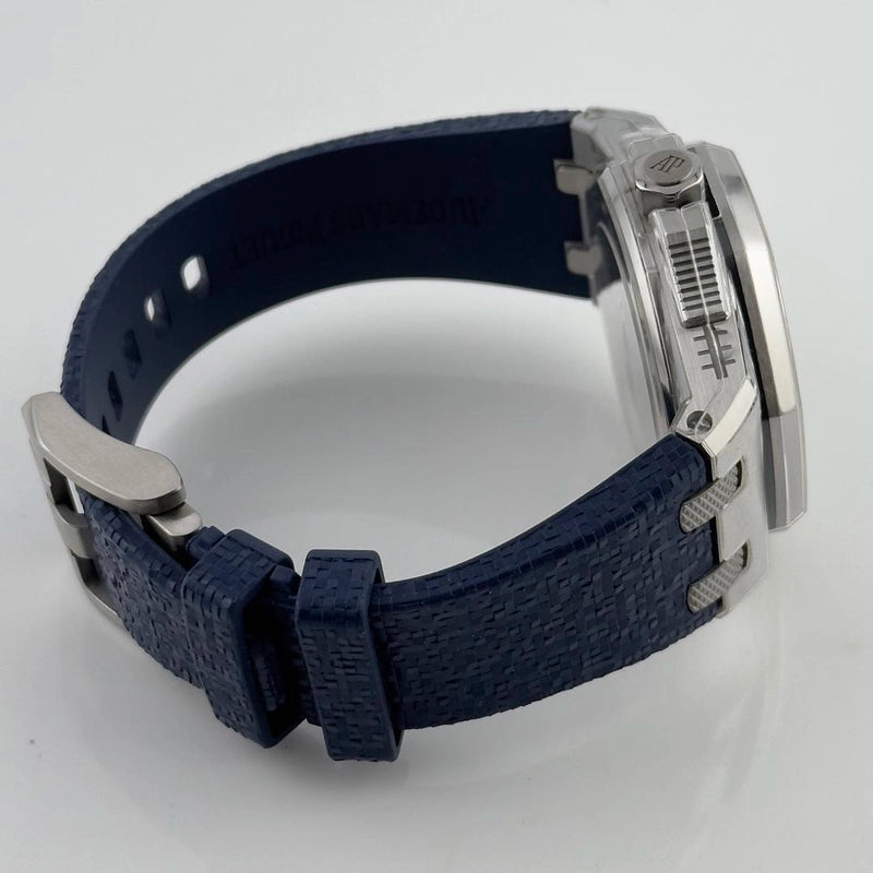 Audemars Piguet Royal Oak Offshore Music Edition Blue Dial on Rubber Ref 77600TI.OO.A343CA.01 with Card 2022