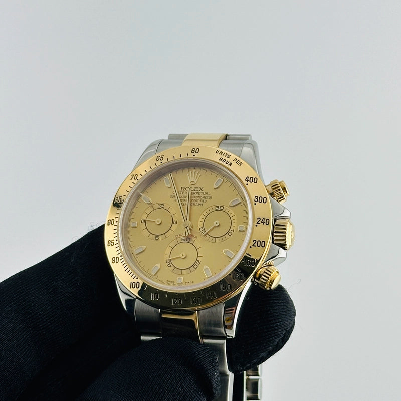 Rolex Daytona Champagne Stick Dial on Oyster Ref 116523