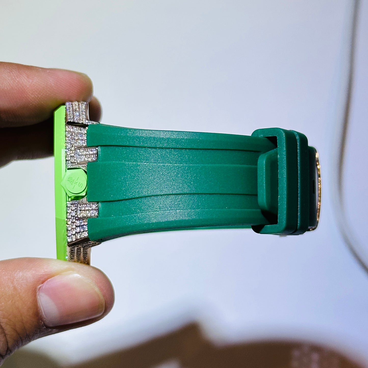 Audemars Piguet X Swatch Royal Pop Green Eight Green Dial on Rubber Strap Ref. SSX03G100N Complete 2026 — view 10