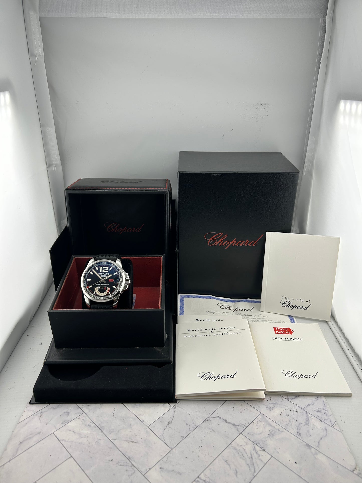 Chopard Mille Miglia GTXL Black Dial on Rubber Ref. 16/8457-3001 Papers 2007 — view 7