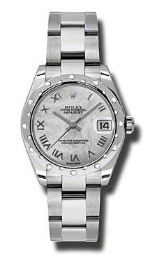 Rolex Datejust 31 White Mop /Roman Numerals Dial on Oyster Steel Bracelet Ref. 178344 Card 2014