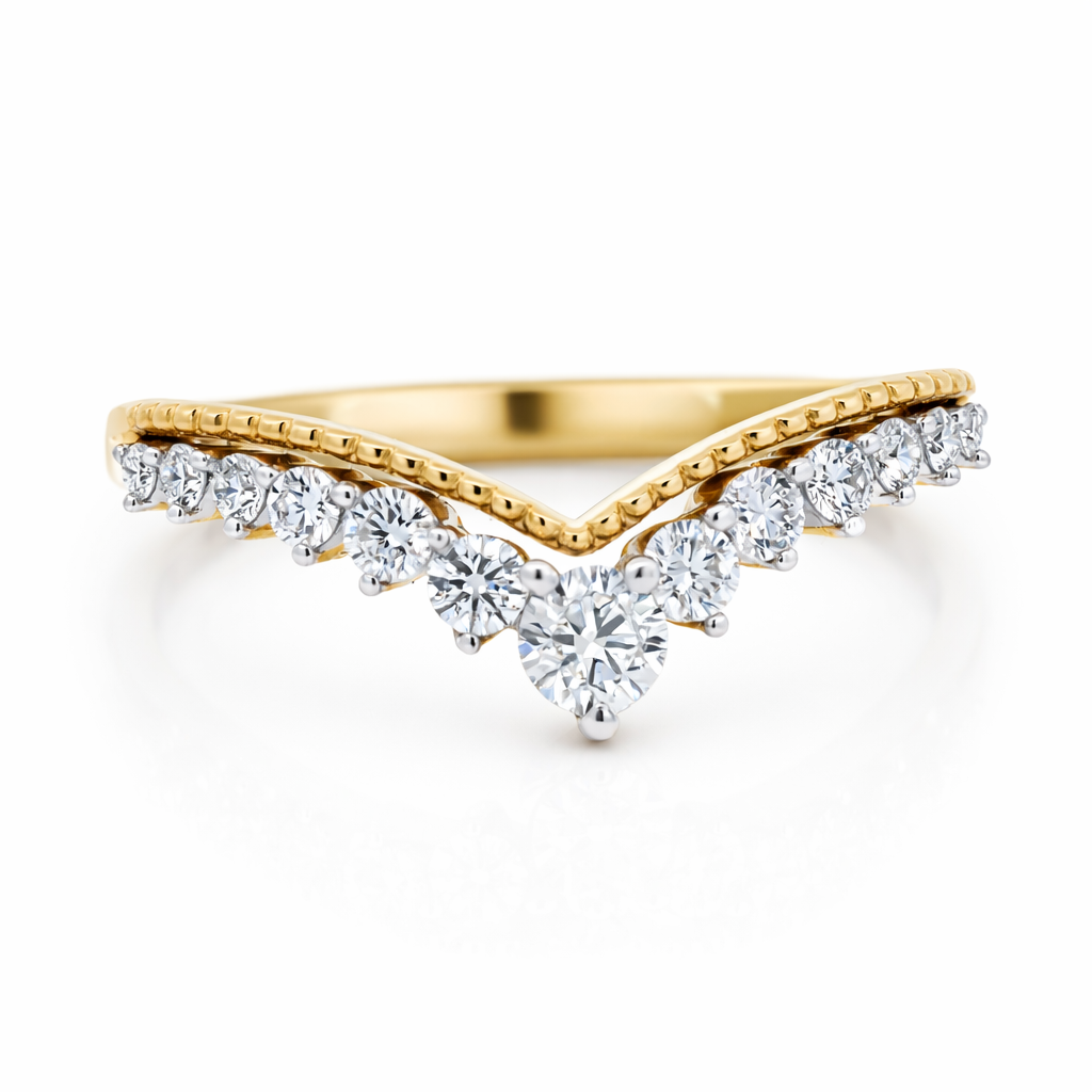 14k Yellow Gold Ladies Dia. Ring Ring Size 7 - Fine Jewelry | Bust Down & Co