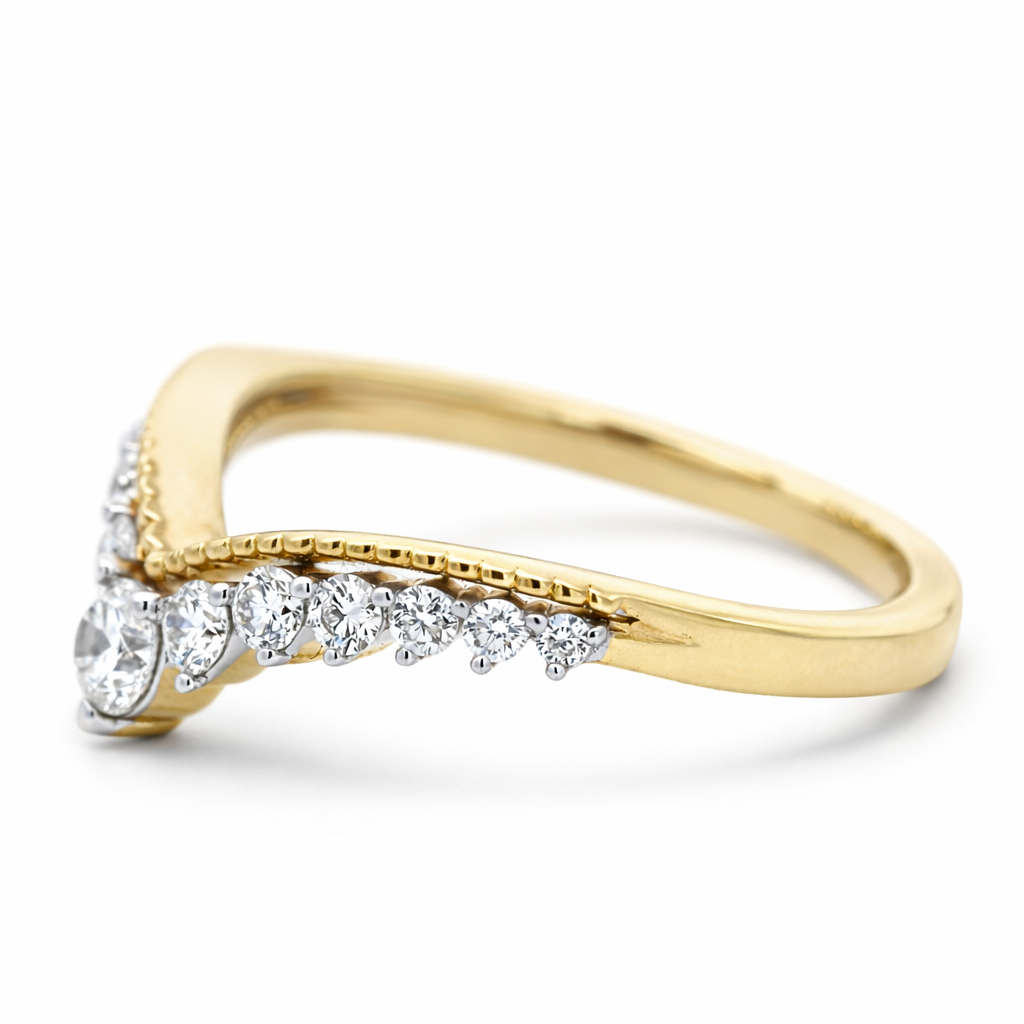 14k Yellow Gold Ladies Dia. Ring Ring Size 7 View 4 - Fine Jewelry | Bust Down & Co