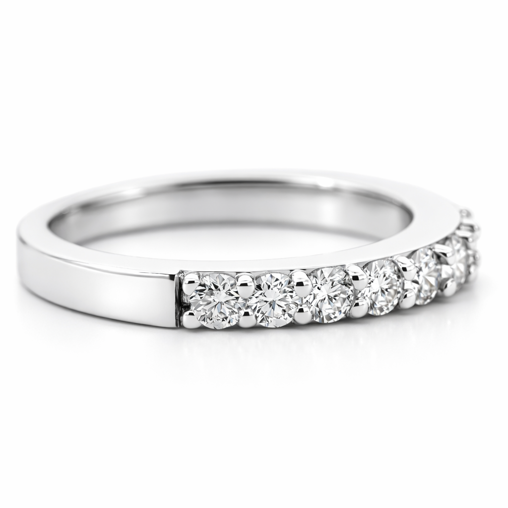 14k White Gold Ladies Dia. Ring Ring Size 7 - Fine Jewelry | Bust Down & Co