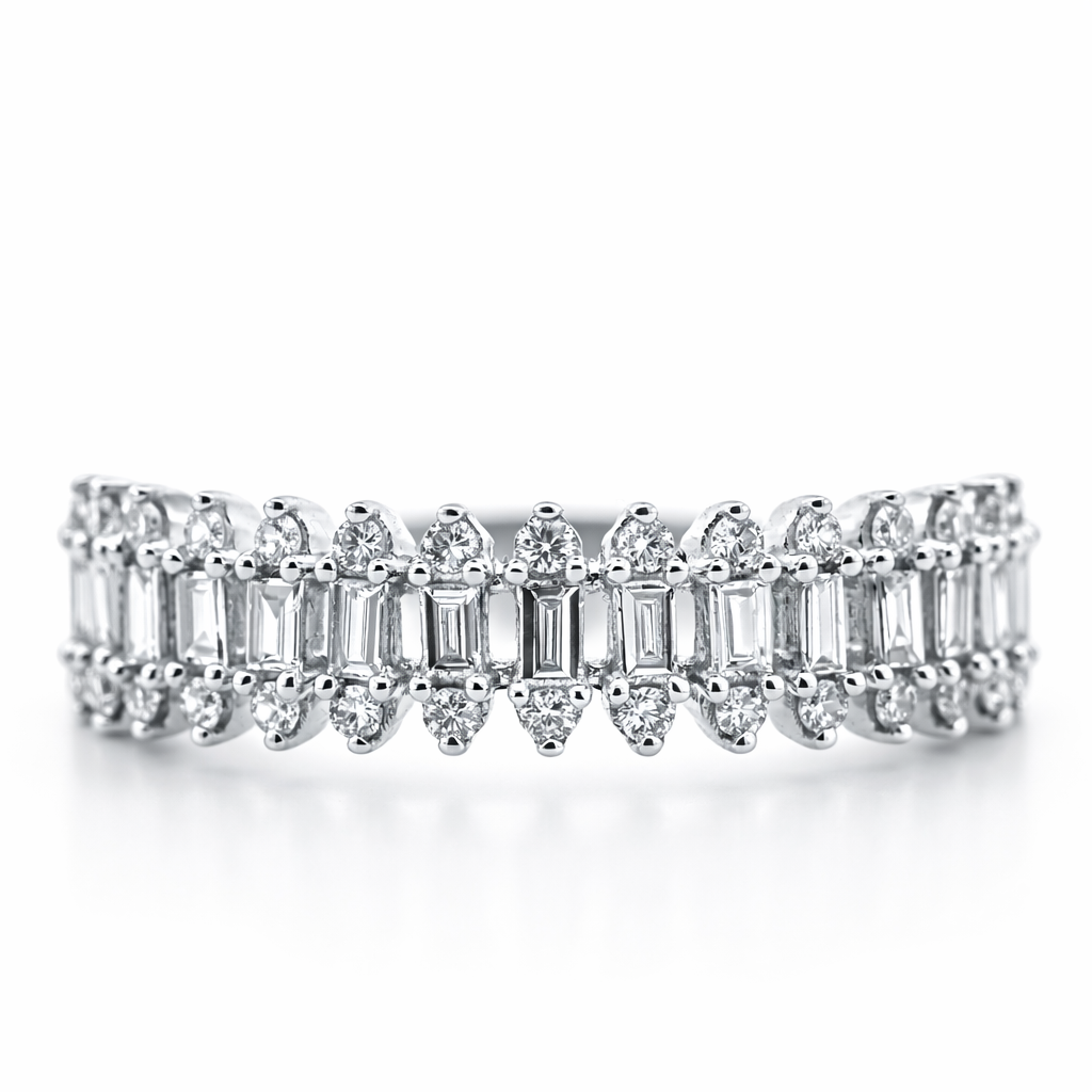 0.52Ct Bgt&Rd Dia. 1650.0000 Jewelry - Fine Jewelry | Bust Down & Co