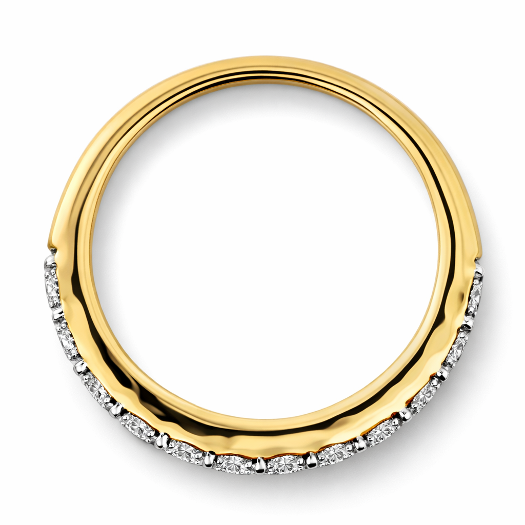 14k Yellow Gold Ladies Dia. Ring Ring Size 7 - Fine Jewelry | Bust Down & Co