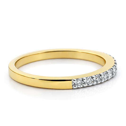 14k Yellow Gold Ladies Dia. Ring Ring Size 7 View 3 - Fine Jewelry | Bust Down & Co