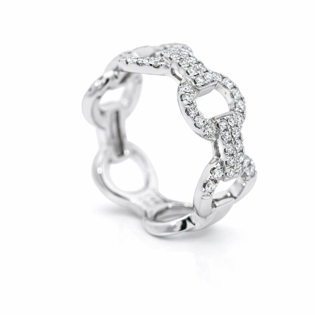 14k White Gold Ladies Ring Ring Size 6.5 - Fine Jewelry | Bust Down & Co