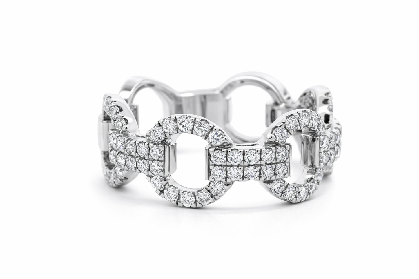 14k White Gold Ladies Ring Ring Size 6.5 - Fine Jewelry | Bust Down & Co