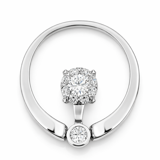 PL White Gold Ladies Diamond Ring Ring Size 6 - Fine Jewelry | Bust Down & Co