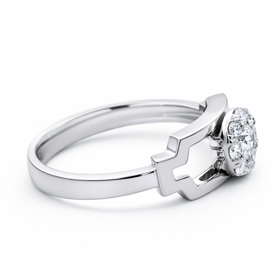 PL White Gold Ladies Diamond Ring Ring Size 6 View 2 - Fine Jewelry | Bust Down & Co