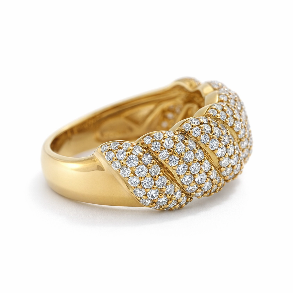 10k Yellow Gold Bread Loaf Style Ring Size 10 - Fine Jewelry | Bust Down & Co