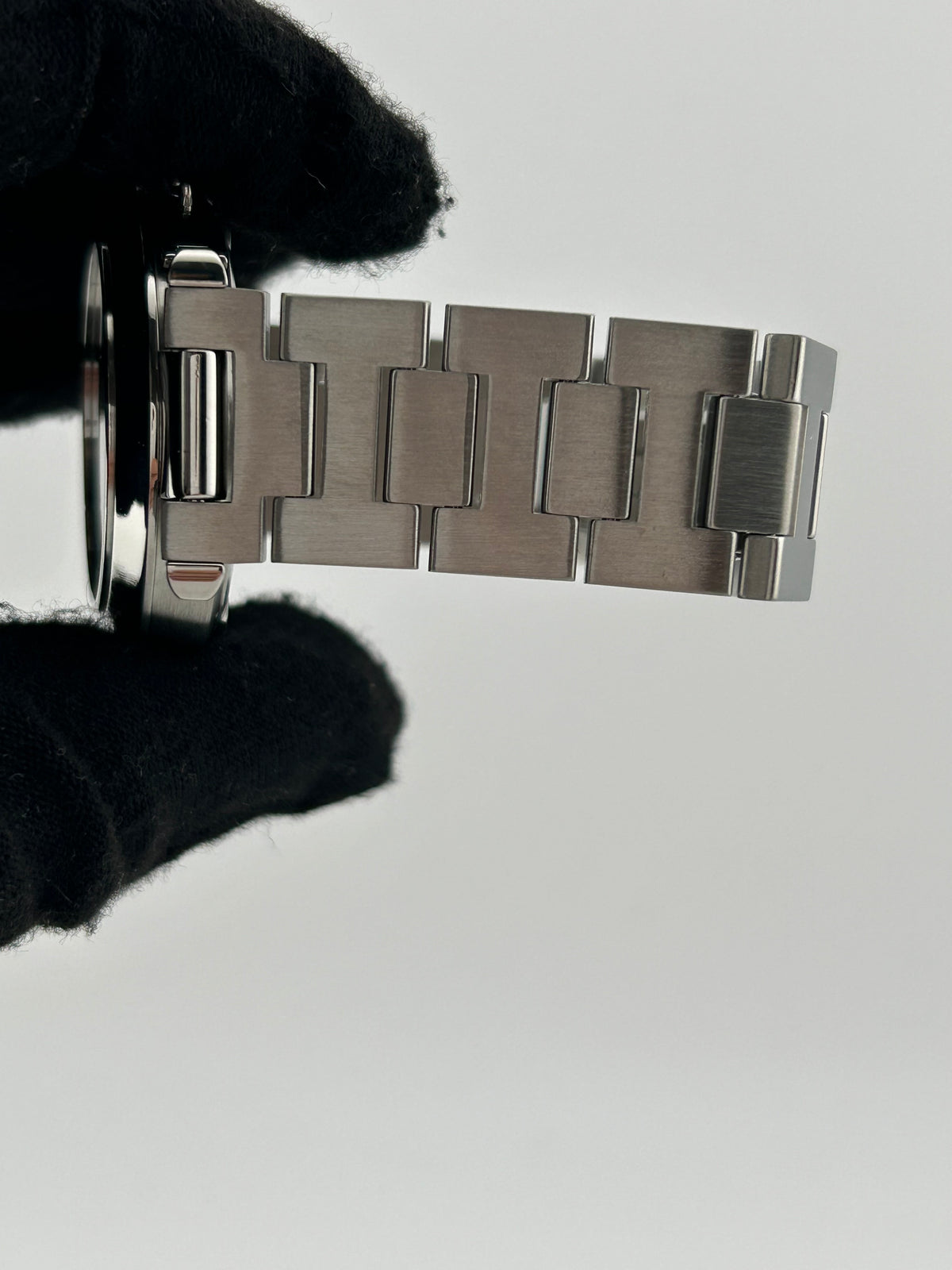 Cartier Pasha C Black Dial on Stainless Steel Bracelet Ref. W31043M7 — view 5