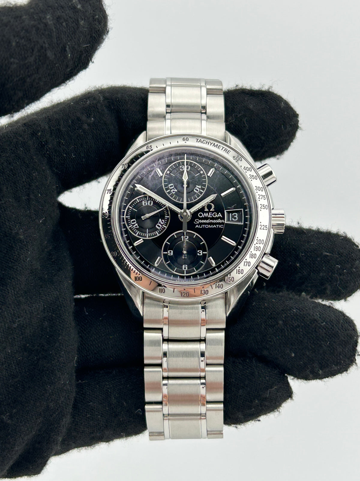 Omega Speedmaster Black Dial on Stainless Steel Bracelet Ref. 3513.50.00 — view 2