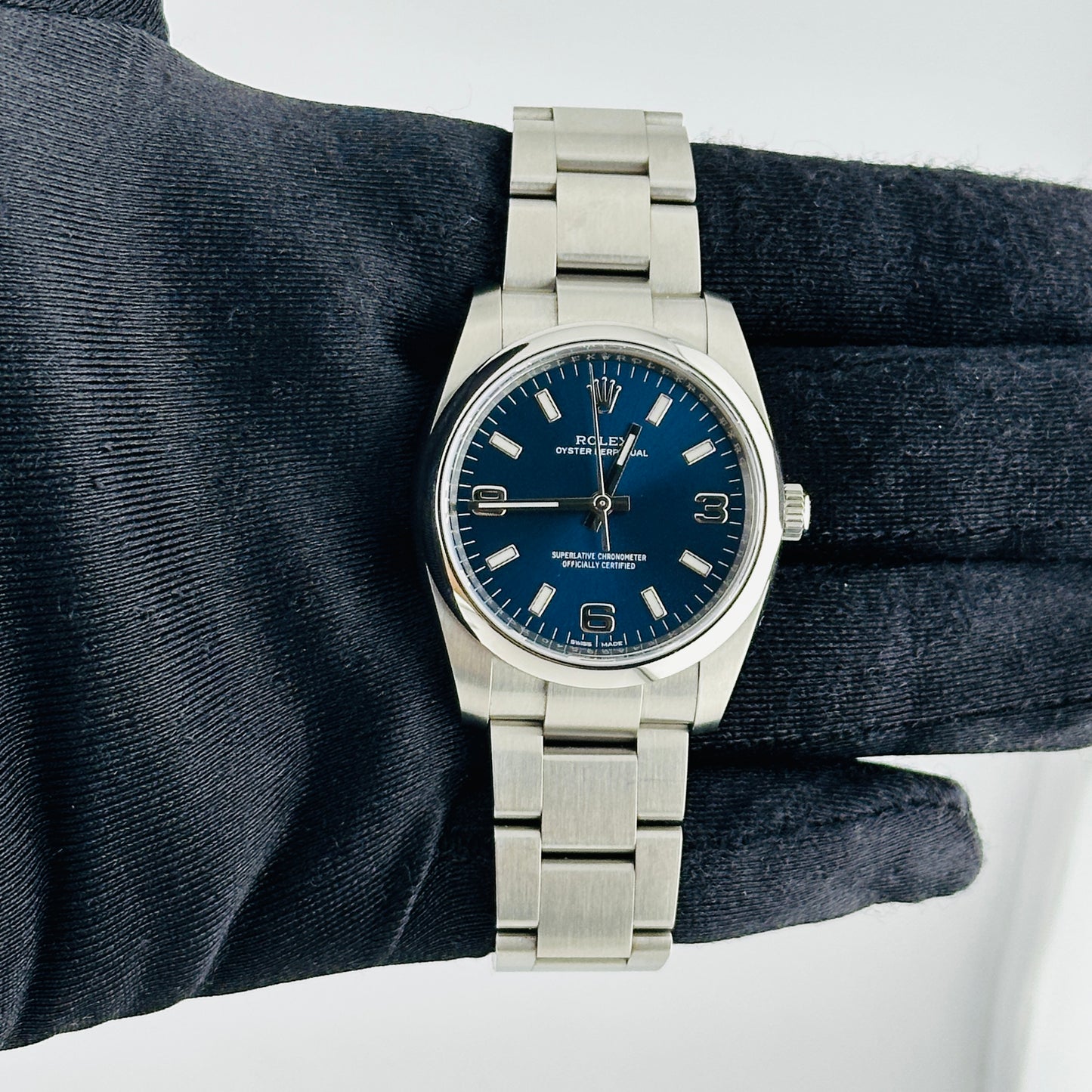 Rolex Oyster Perpetual Blue Dial on Oyster Ref. 114200 Card 2019 — view 2