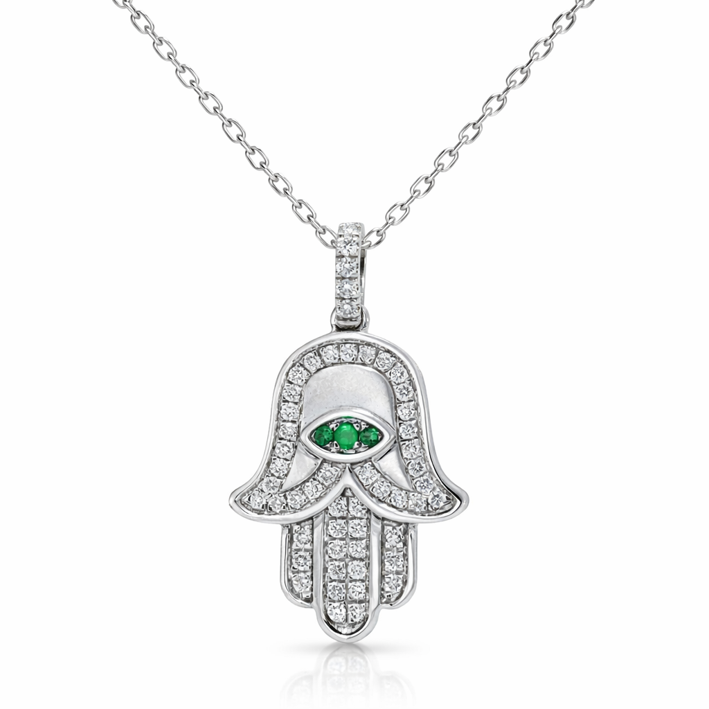 14k White Gold Cross Pendant - Fine Jewelry | Bust Down & Co