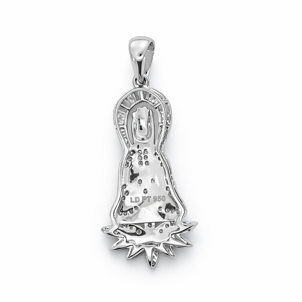PLT Gold Lady Buddha Diamond Pendant Pendant - Fine Jewelry | Bust Down & Co