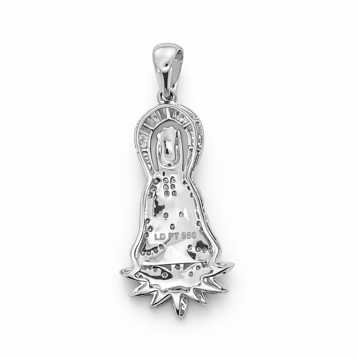 Platinum 0.61 CTW Diamond Lady Buddha Pendant