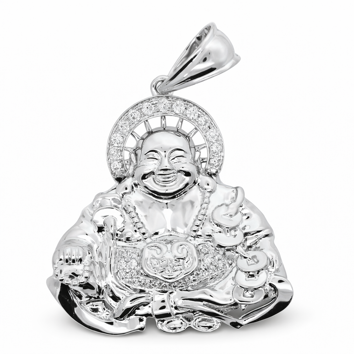 Platinum 0.25 CTW Diamond Buddha Pendant